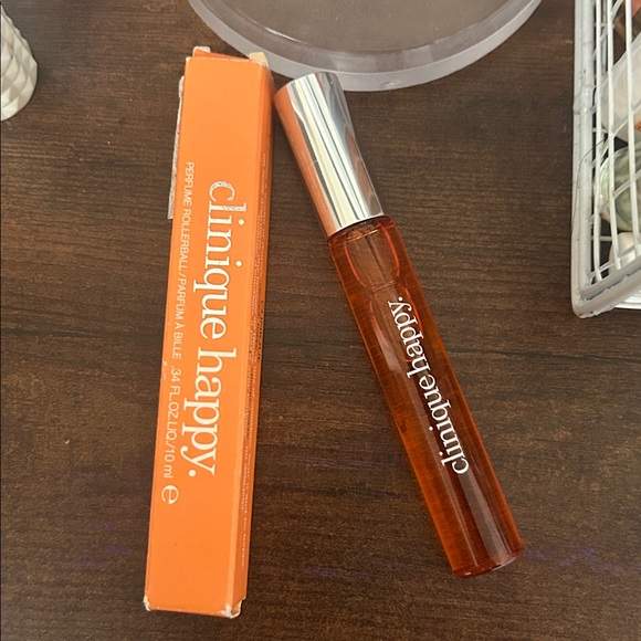 Clinique Other - “SEND UR BEST OFFER?” “CLINIQUE HAPPY” Fragrance Rollerball In Bright Orange…😊